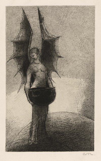 Iwan Gilkin Tenebres (Sötétség) című művének címlapképe alkotó: Odilon Redon