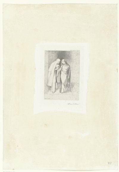 Titokzatos beszélgetés Entretien mystique (cím a tárgyon) alkotó: Odilon Redon
