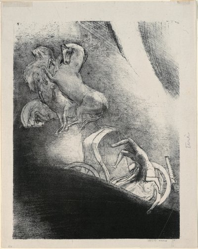He Falls Head Foremost Into the Abyss, 17/24 alkotó: Odilon Redon