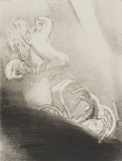 He Falls Head Foremost Into the Abyss, 17/24 alkotó: Odilon Redon