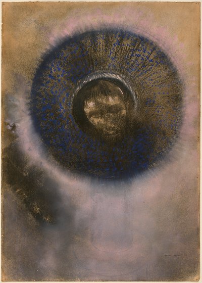 Fej glóriában alkotó: Odilon Redon