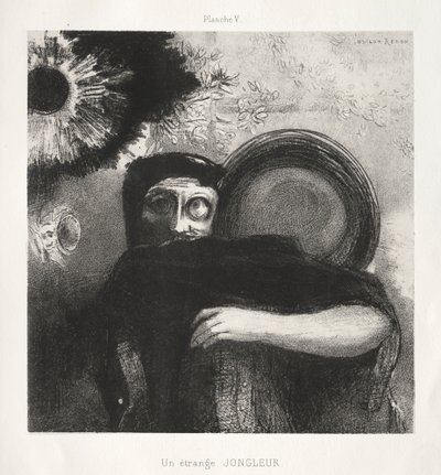 Homage to Goya: Egy furcsa zsonglőr, 1885. alkotó: Odilon Redon