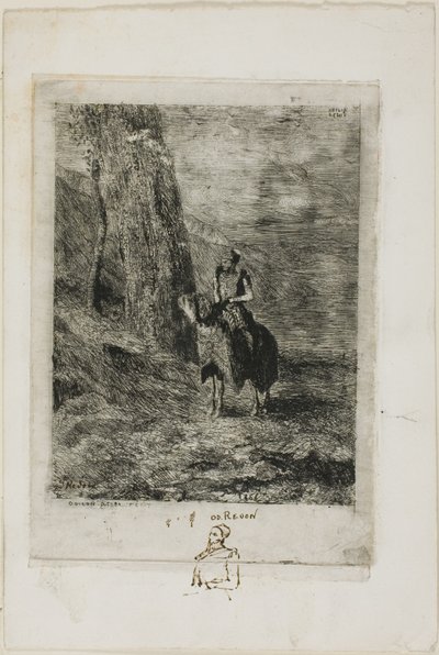 Lovas vár alkotó: Odilon Redon