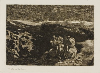 Lovasok a harcban alkotó: Odilon Redon