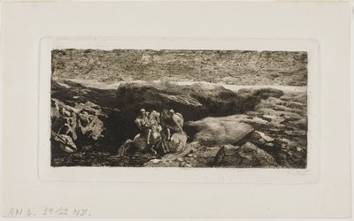 Lovasok a harcban alkotó: Odilon Redon