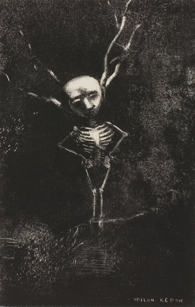 Az ágak labirintusában megjelent a sápadt alak, 7/2. tábla alkotó: Odilon Redon