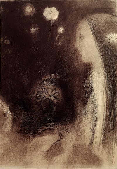 Az álomban Odilon Redon (1840-1916) metszete 1879 Párizs, magángyűjtemény alkotó: Odilon Redon