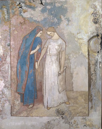 Beavatás a tanuláshoz – Két fiatal hölgy, 1905 körül (olaj, vászon) alkotó: Odilon Redon