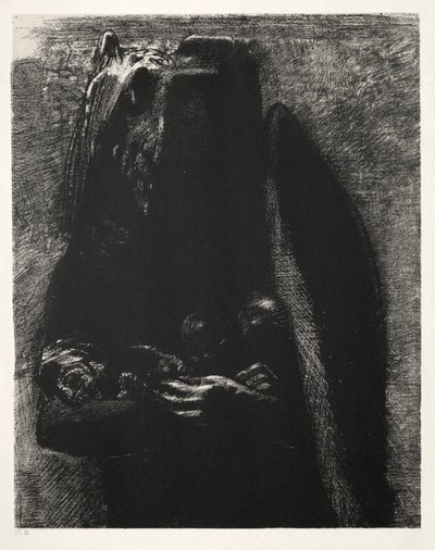 Ő az ördög, aki két szárnya alatt hordozza a hét halálos bűnt alkotó: Odilon Redon