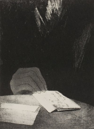 Egy kéz volt, látszólag annyi húsból és vérből, mint a sajátom, 4/6. tábla alkotó: Odilon Redon