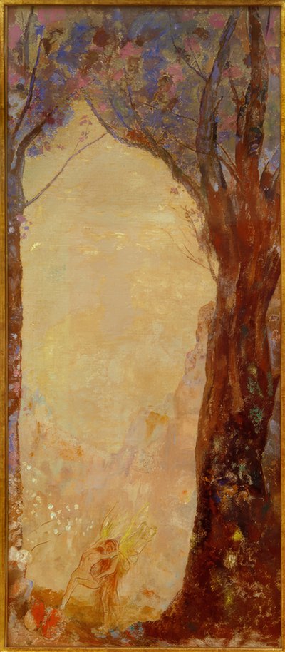 Jákob harca az angyallal alkotó: Odilon Redon