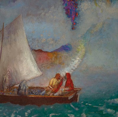 La Voile Grise, 1900-2005 körül (olaj, vászon) alkotó: Odilon Redon