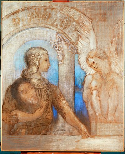 A misztikus lovag (olaj, vászon) alkotó: Odilon Redon