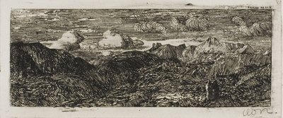 Hegyi táj alkotó: Odilon Redon