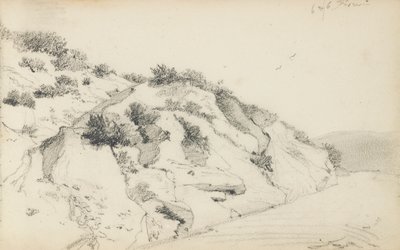 Oldal egy vázlatfüzetből, „Baszkföld” alkotó: Odilon Redon