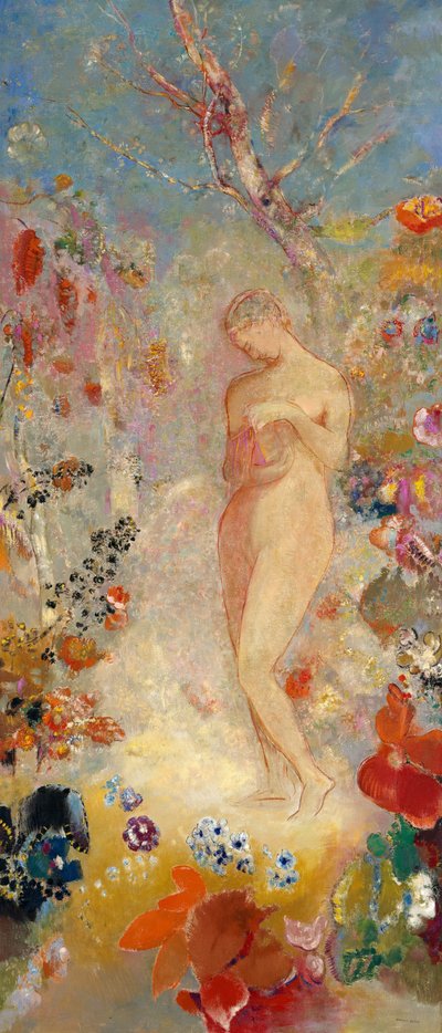 Pandora, 1914 körül alkotó: Odilon Redon