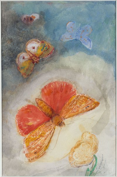 Pillangók és virág alkotó: Odilon Redon