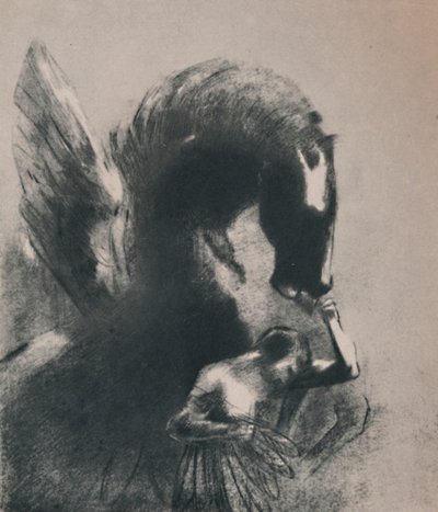 Pegazus fogságban, 1889, 1946. alkotó: Odilon Redon