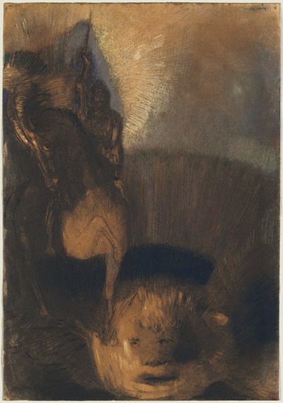 Szent György és a sárkány alkotó: Odilon Redon