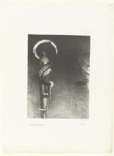 Slangenaureool Serpent-Aureole (cím a tárgyon) alkotó: Odilon Redon