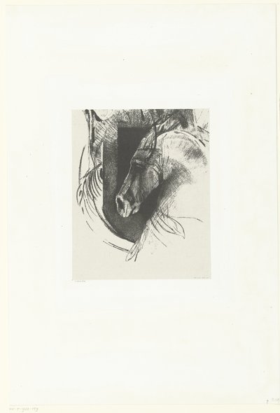 Csataló Le Courcier (cím az objektumon) alkotó: Odilon Redon