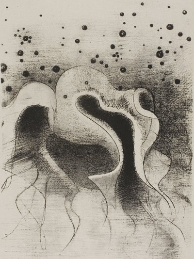 The Beasts of the Sea, Round Like Leather Bottles, 22/24-es tábla alkotó: Odilon Redon