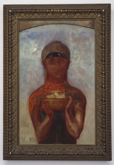 The Cup of Mystery, vagy Sibyl, 1890 körül alkotó: Odilon Redon