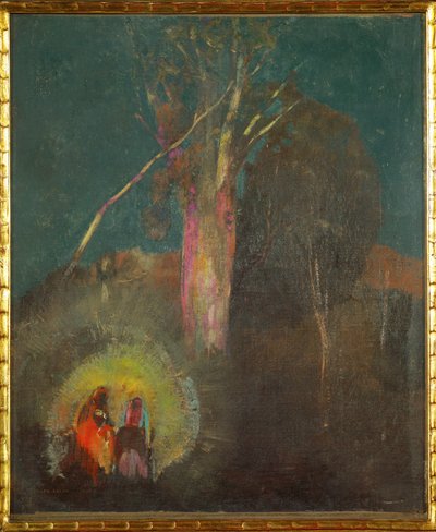 The Flight to Egypt (festmény, vászon) alkotó: Odilon Redon