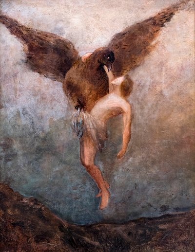 Ganümédész megerőszakolása, 1910 körül (olaj, vászon) alkotó: Odilon Redon