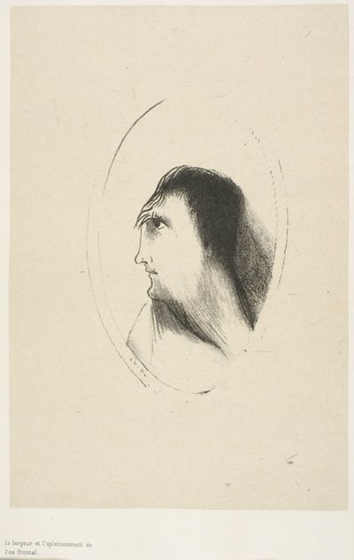 Az elülső csont szélessége és lapossága, 6/6 alkotó: Odilon Redon