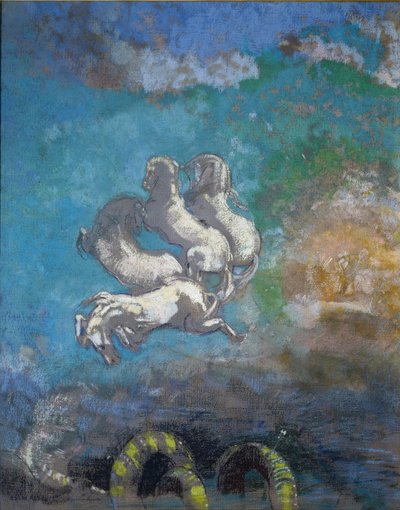 Apollo szekere - Pasztell alkotó: Odilon Redon