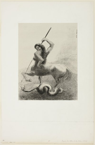 Voltak küzdelmek és hiábavaló győzelmek, 6/8. lemez a "Les Origines"-től alkotó: Odilon Redon