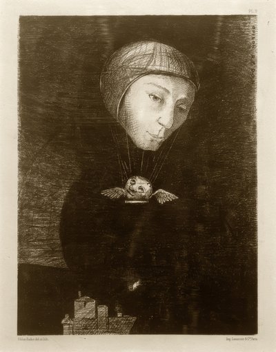 Szomorú emelkedés alkotó: Odilon Redon