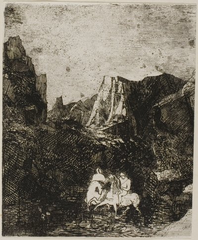 Két kis lovas alkotó: Odilon Redon