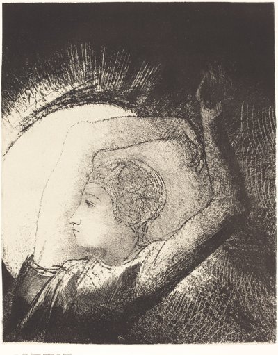 Napba öltözött nő alkotó: Odilon Redon