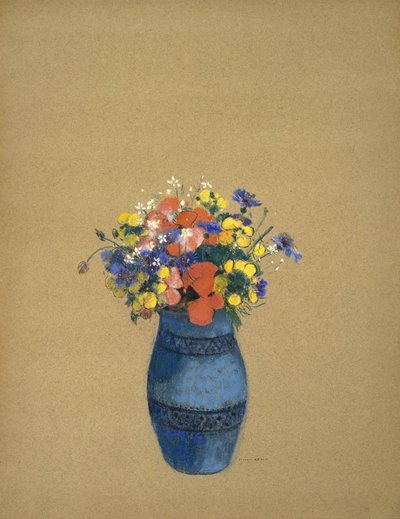Virágos váza alkotó: Odilon Redon