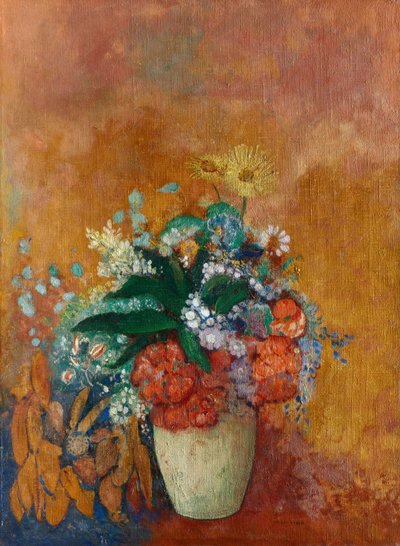 Virágváza, 1905 körül (olaj, szövet) alkotó: Odilon Redon