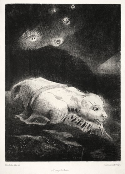 Amikor az élet ébredt a homályos anyagok mélyén alkotó: Odilon Redon