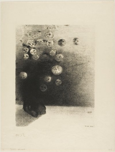 Miért ne létezhetne egy láthatatlan világ..., 6. tábla Edmond Picard Le Jure című művéből. alkotó: Odilon Redon