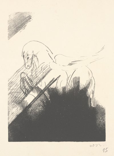 Szárnyas Ló alkotó: Odilon Redon