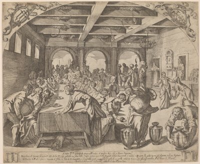 Házasság Kánában alkotó: Odoardo Fialetti after Jacopo Tintoretto