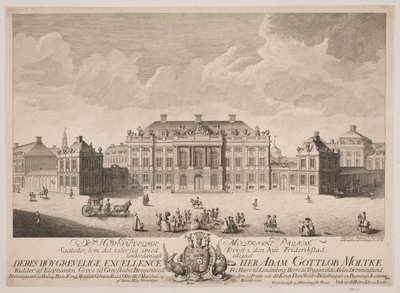 A Moltke-palota az Amalienborg Vár téren alkotó: Odvardt Helmoldt de Lode