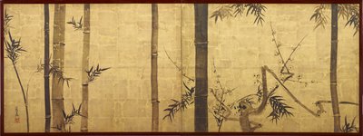 Bambusz és szilvafa alkotó: Ogata Korin