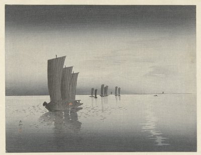 halászhajók alkotó: Ohara Koson