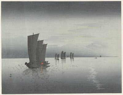 halászhajók alkotó: Ohara Koson