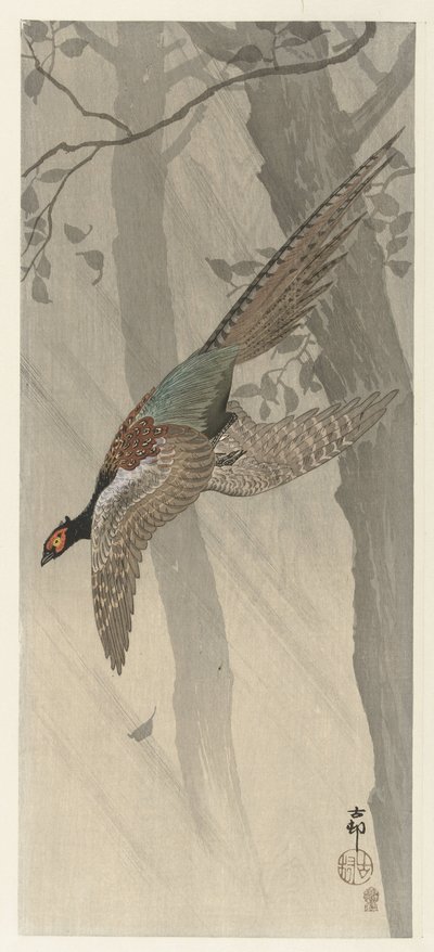 Repülő fácán alkotó: Ohara Koson