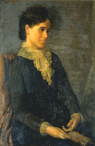 Hester Marian Wait Lay, A művész feleségének portréja, 1880. alkotó: Oliver Ingraham Lay