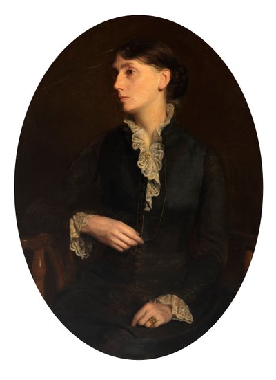 Fidelia Bridges portréja alkotó: Oliver Ingraham Lay