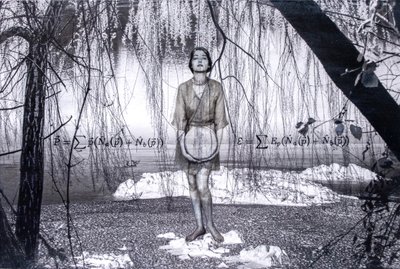 Antimateria, 2022 (vegyes technika, vászon) alkotó: Olivia Gozzano