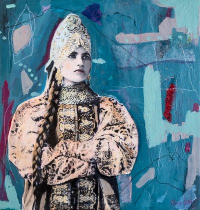 Ragazza russa 900, 2024 (vegyes technika, fa) alkotó: Olivia Gozzano